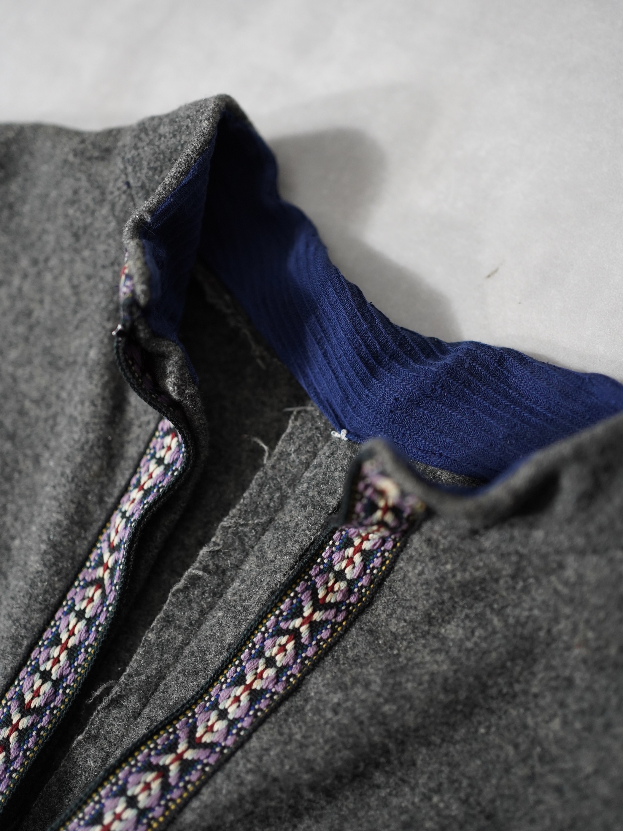 Tyrolean Vintage melton cloth poncho