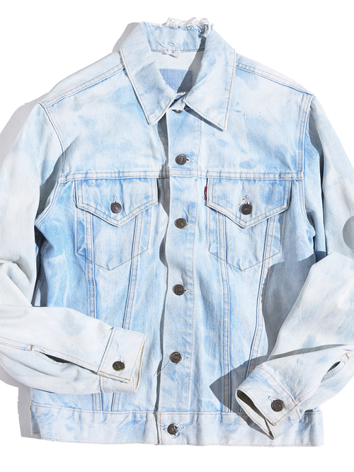 1960s "LEVIS" bleach 3rd jacket -SKY BLUE-