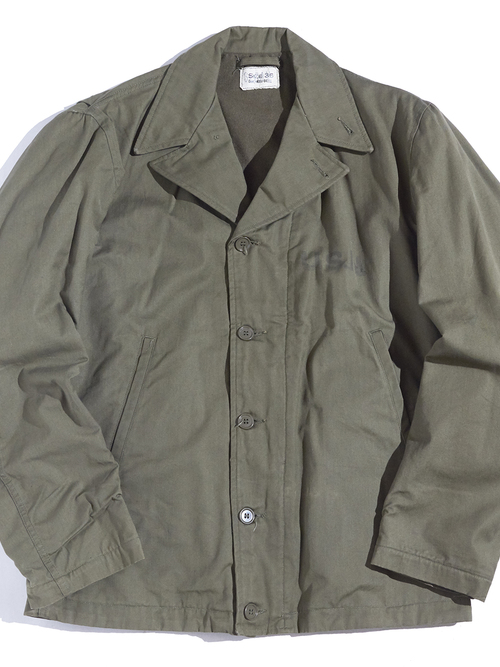 1940s "US NAVY" N-4 field jacket -OLIVE-