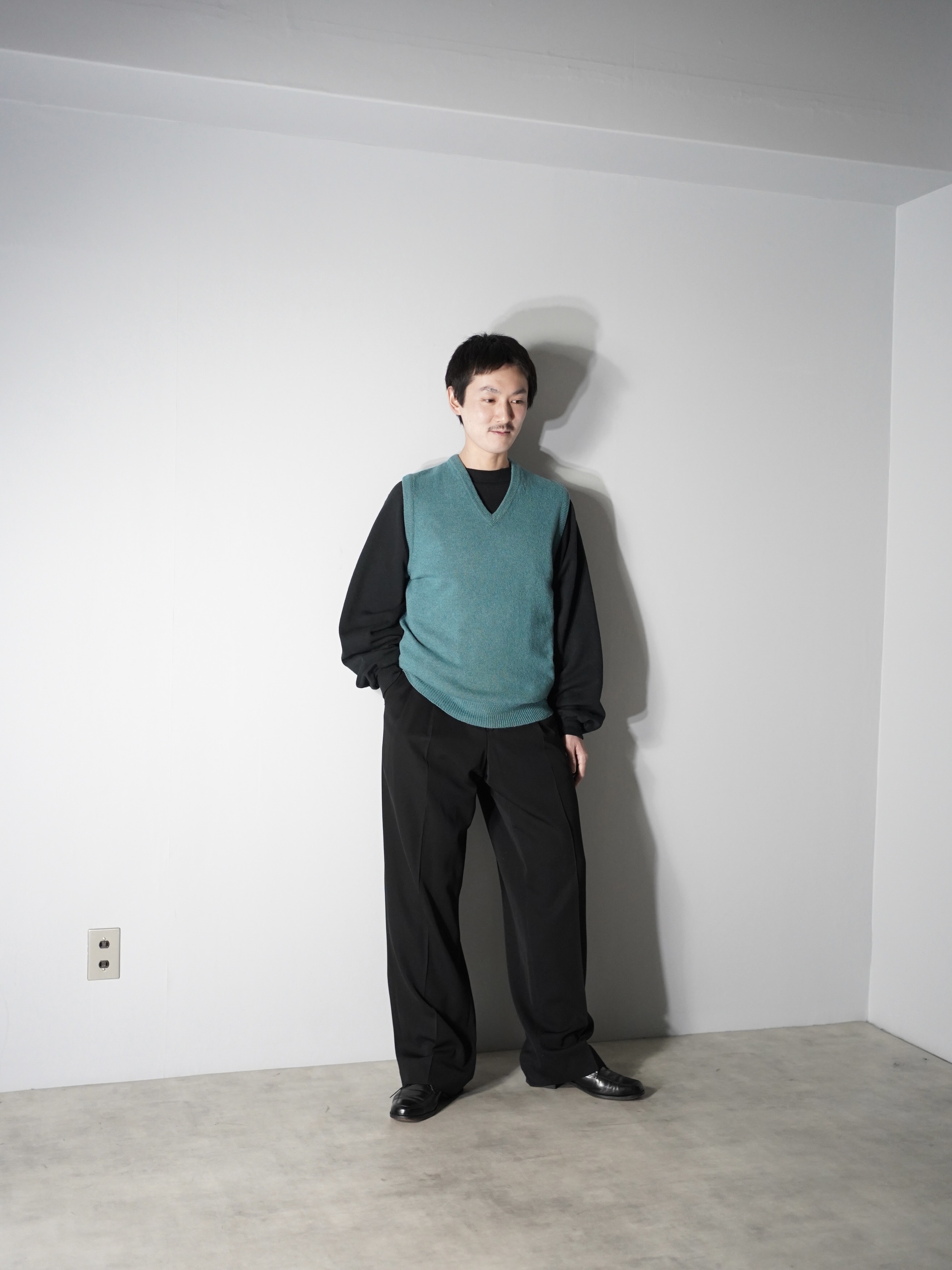 1970-80's LORD JEFF Virgin Australian lambs wool knit vest / Made in USA