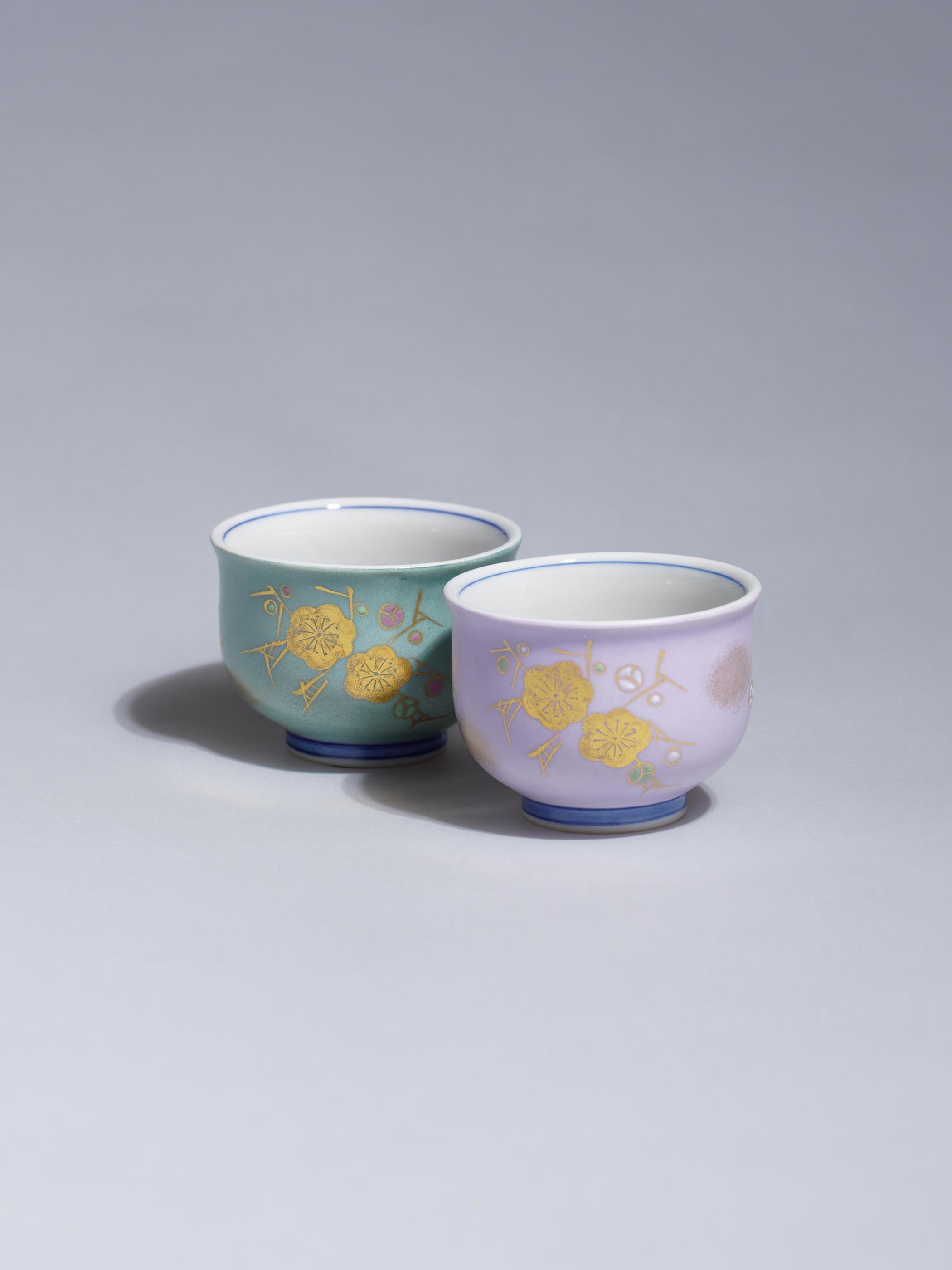 錦山窯 WEB SHOP | KINZAN 色絵金彩 盃 梅紋