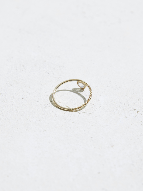 【SOLD OUT】FREE SHAPE BROWN DIAMOND RING