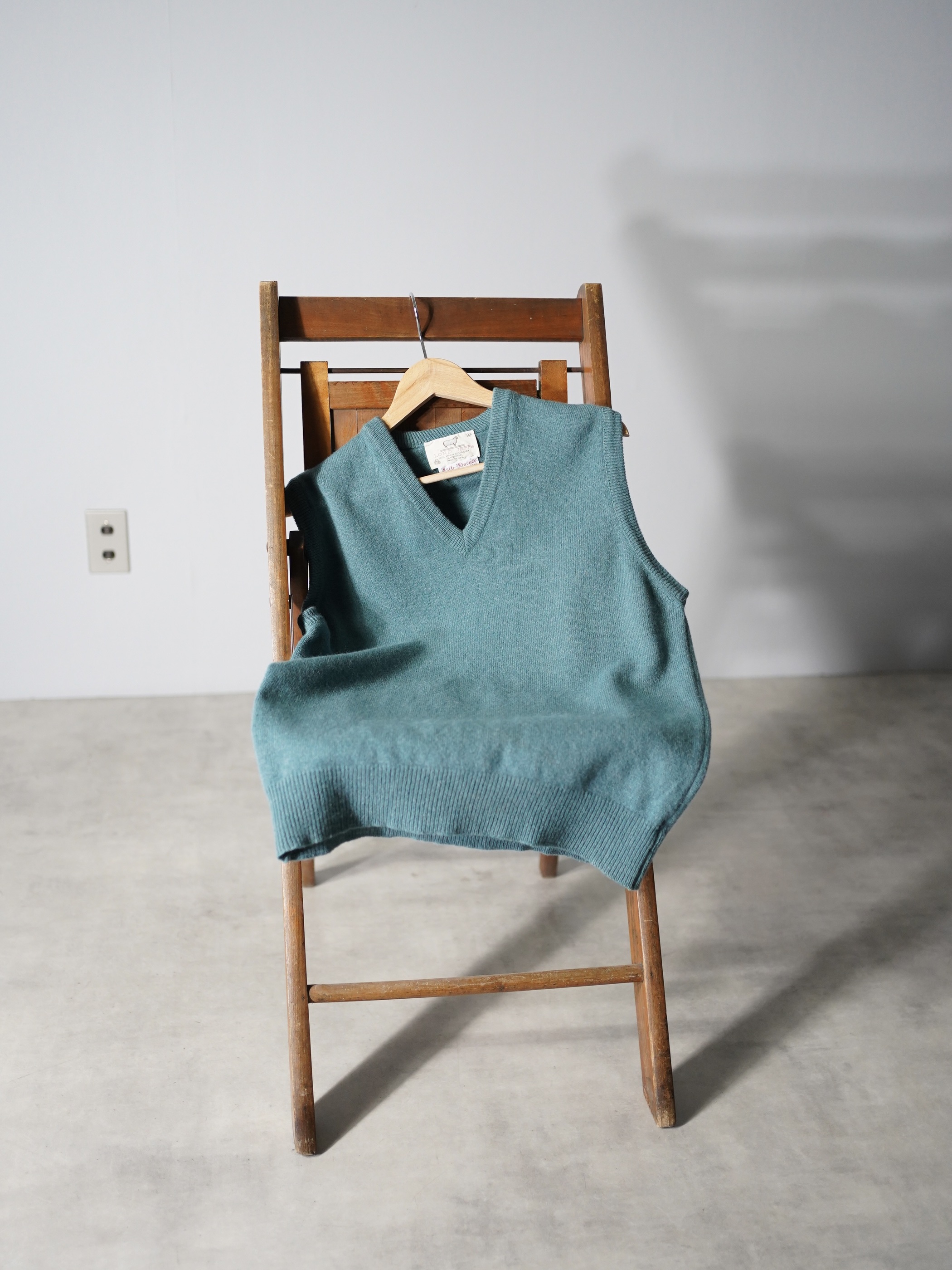 1970-80's LORD JEFF Virgin Australian lambs wool knit vest / Made in USA