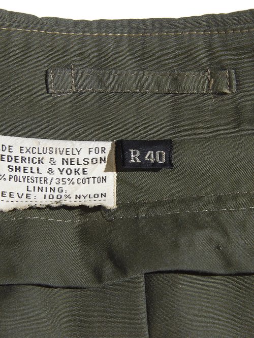 1970s "Frederick& Nelson" bal collar coat -KHAKI-