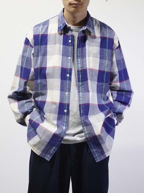 1990's GAP L/S cotton check shirts