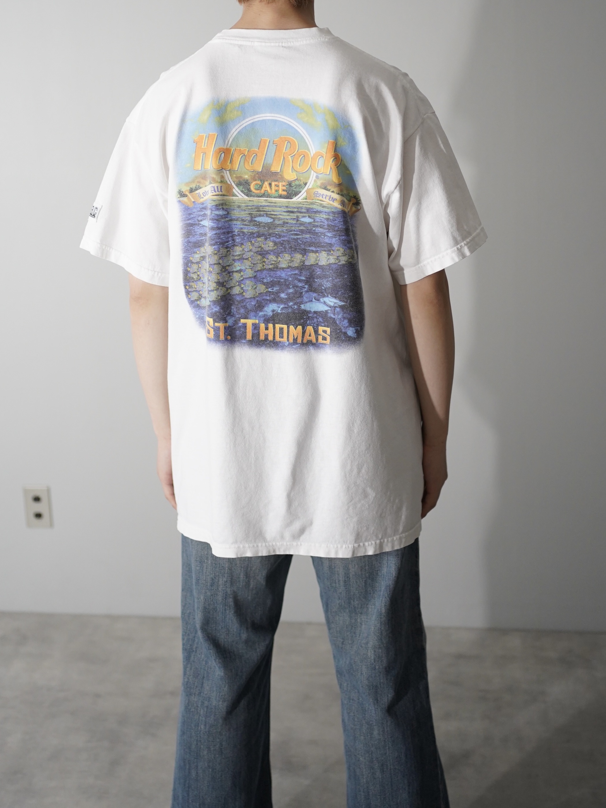 00's Hard Rock CAFE 両面 print t-shirt