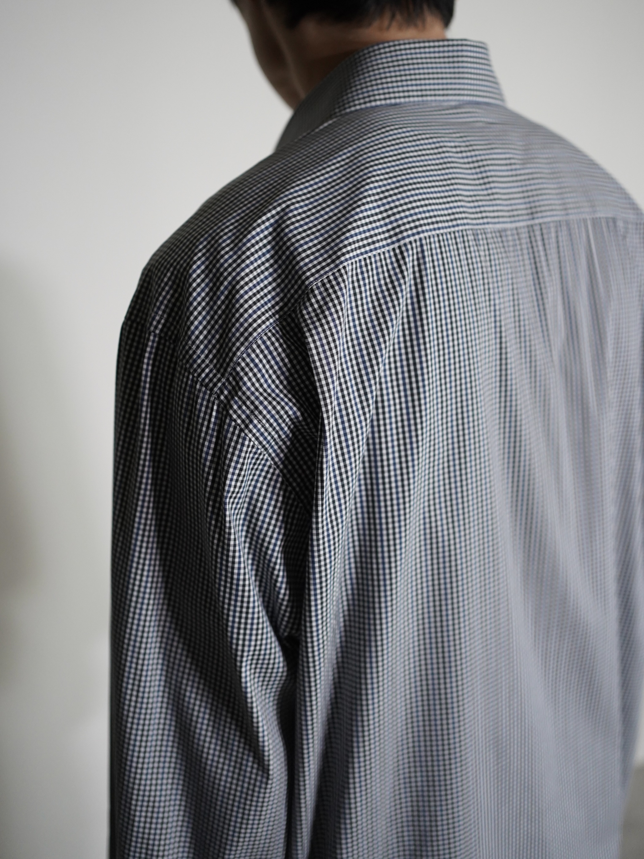 St Croix 3-tone gingham check cotton L/S dress shirt