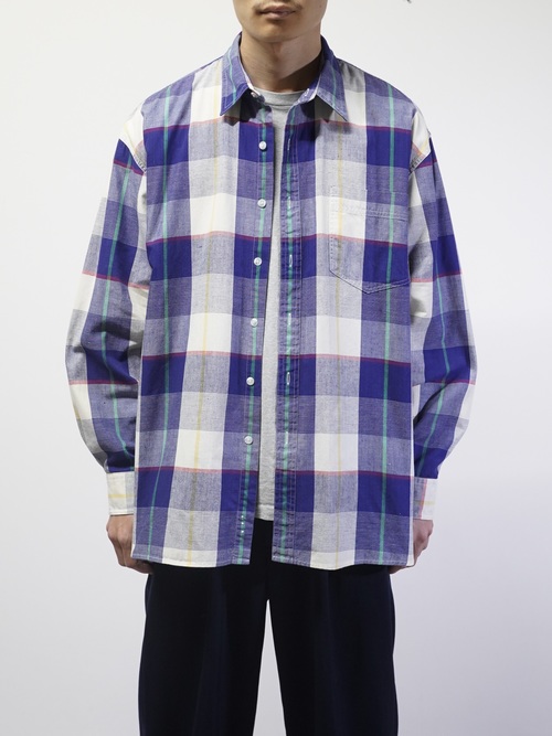 1990's GAP L/S cotton check shirts