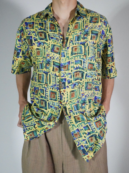 1990's- Robert stock 100%silk Shirts