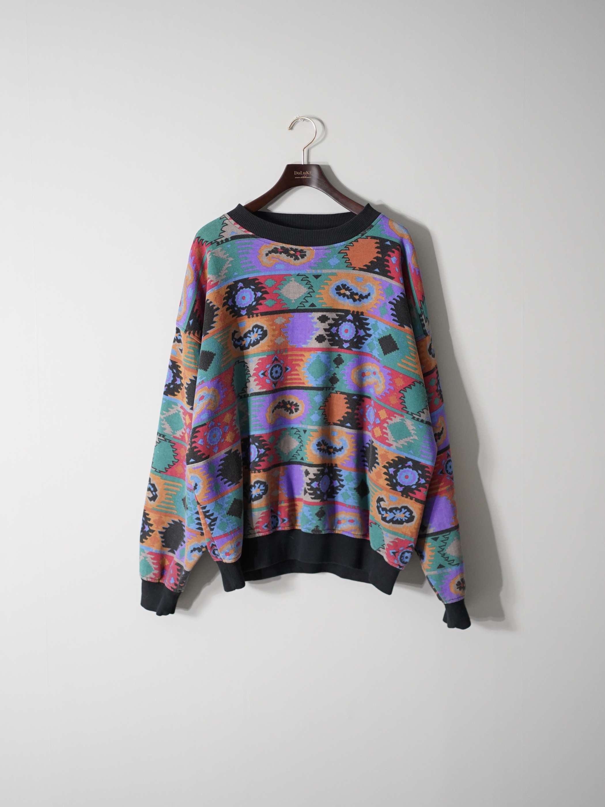 1990's MEMBERS ONLY ethnic print sweat shirts