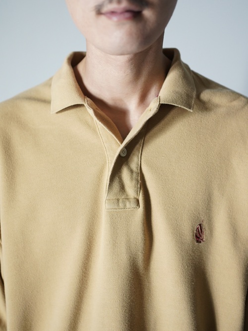 1990's nautica 1point polo shirt / Made in Hong Kong