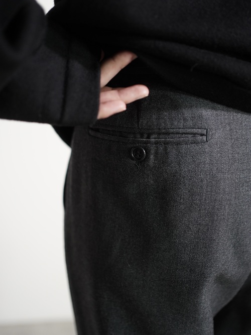 1980's METROPOLITAN VIEW for Litanus Pure virgin wool 2tuck dress trousers/Made in Italy