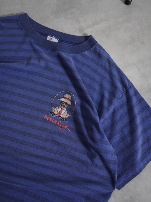 1990's PANAMA jack 染み込み Borde Tee / Made in USA