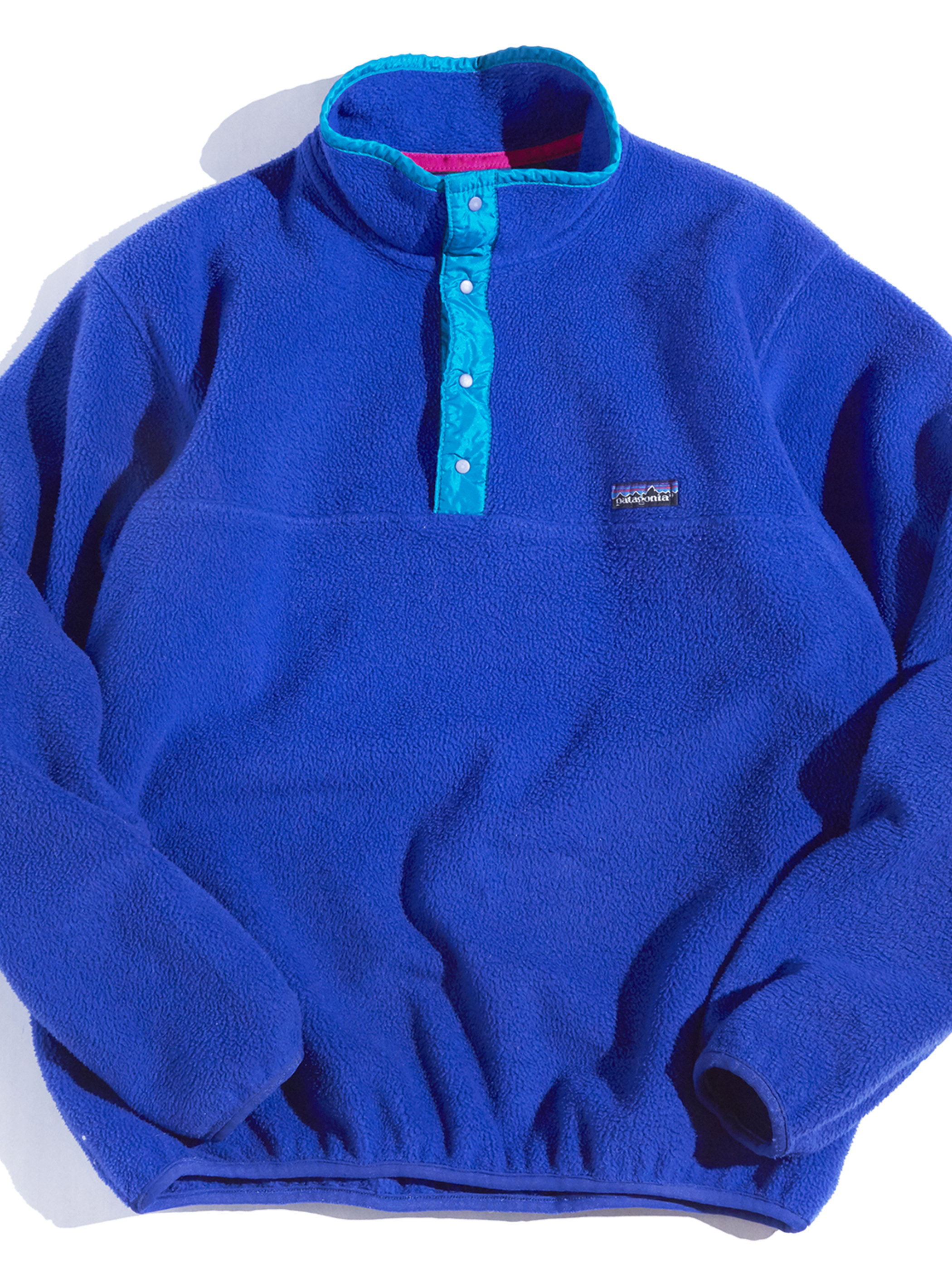 patagonia synchilla snap t blue