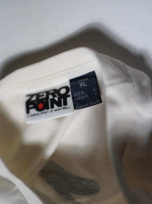 1990's Mont-bell 両面漢字 print S/S Tee/Made in JAPAN