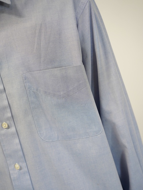 1990's BRITCHES Pinpoint Oxford cotton L/S shirt / Made in Hong Kong