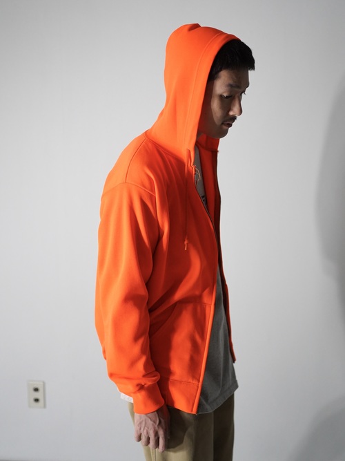 1980's~ Mesh lining poly sweat zip hoodie 