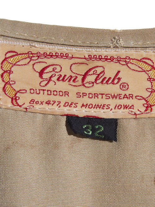 1950s "Gun Club" shooting vest -BEIGE-