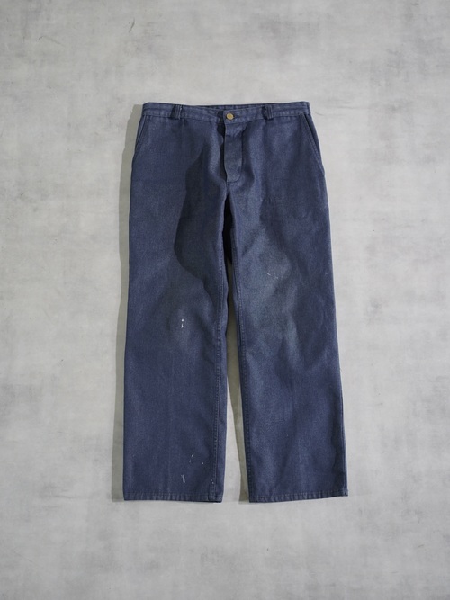 1980's- dolmen Poly cotton Twill Work pants / Fabric in France