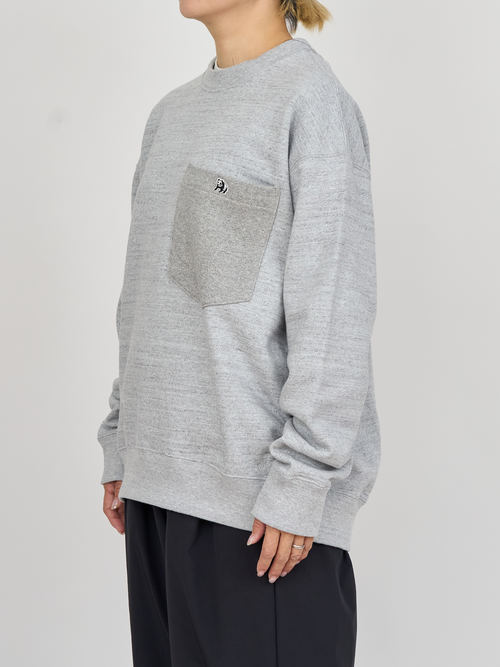 【受注商品】big pocket sweat shirt・GRAY