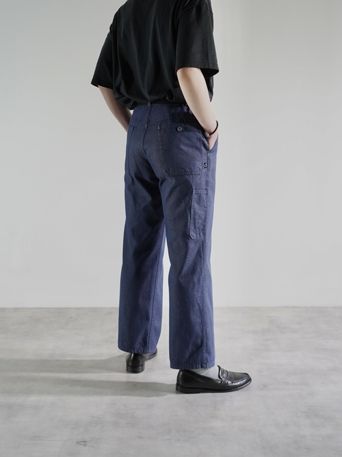 1980's- dolmen Poly cotton Twill Work pants / Fabric in France