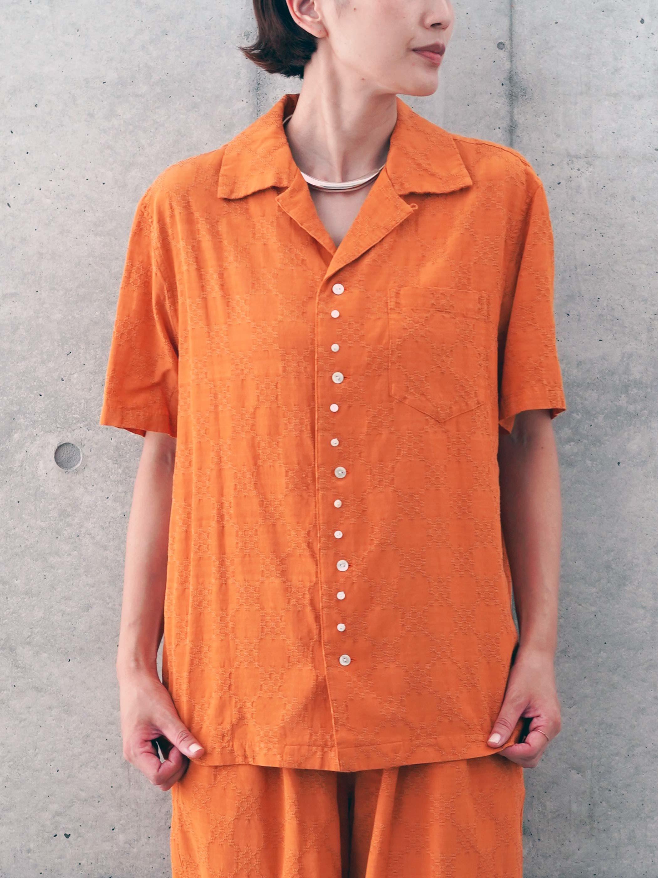 Jacquard Open Color S/S Shirts 