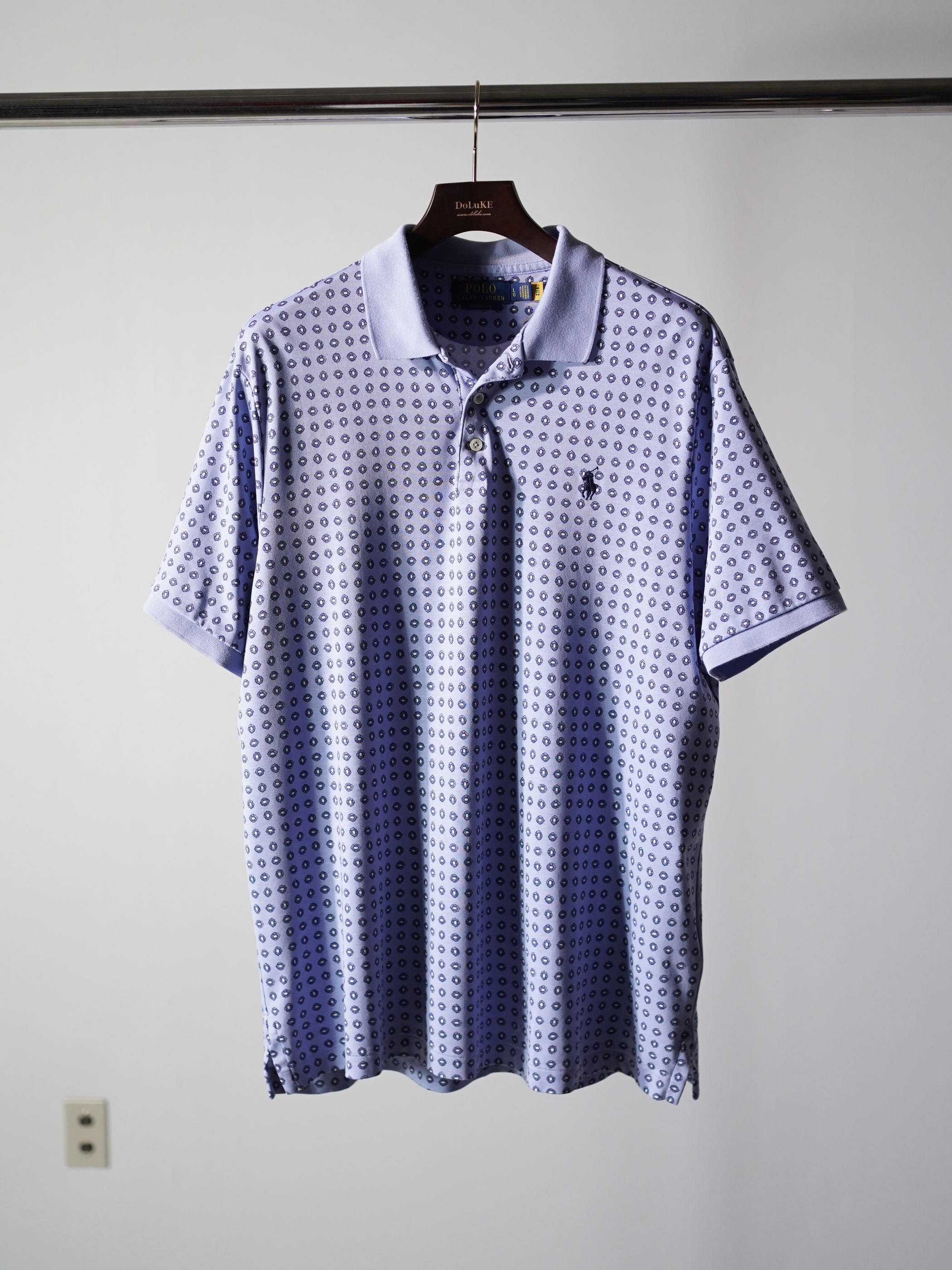 POLO RALPH LAUREN Smooth cotton flower pattern Logo polo shirts