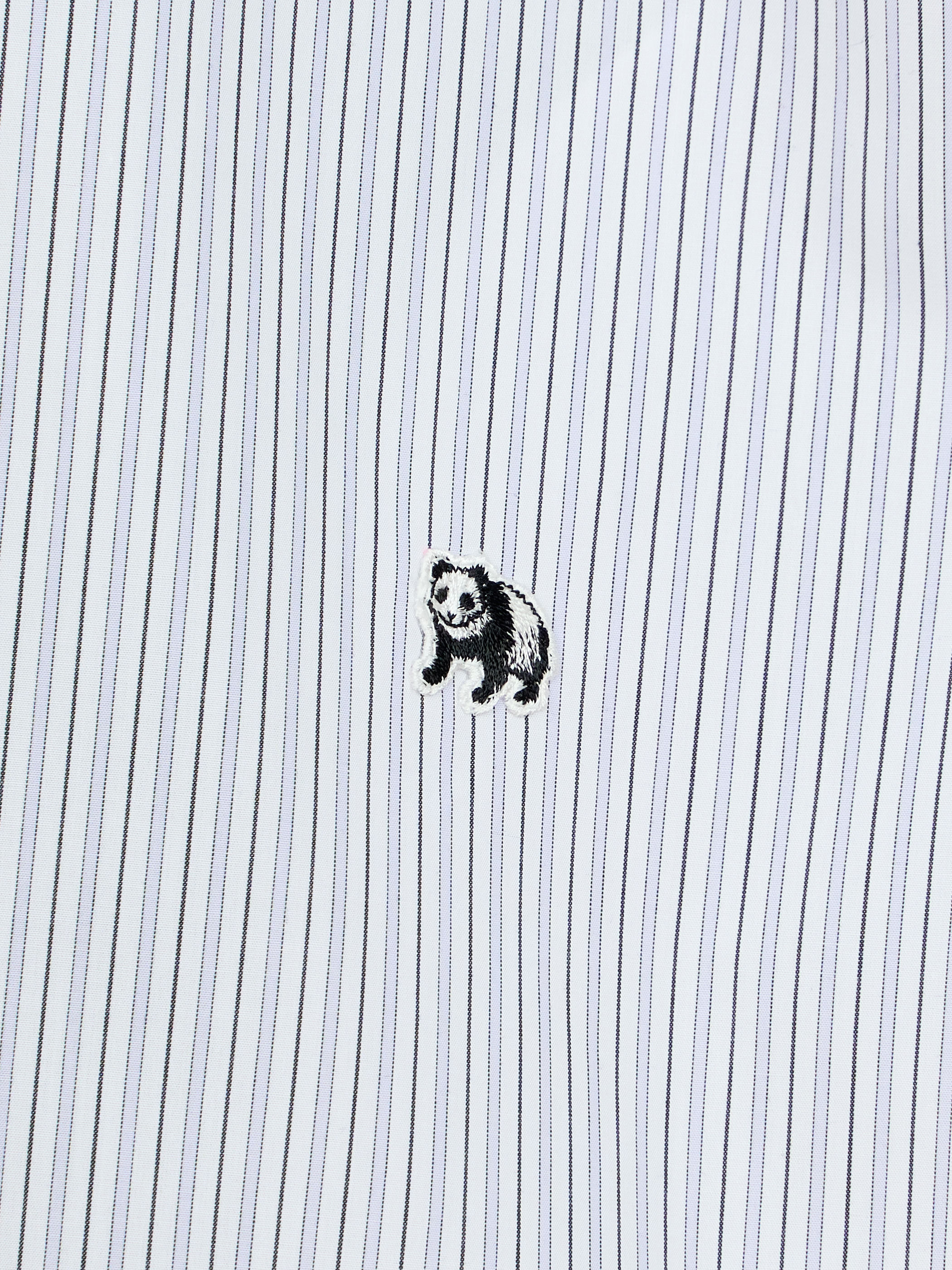 【受注商品】two-tone stripe long shirt・WHITE×NAVY 【受注商品】two-tone stripe long shirt・WHITE×NAVY