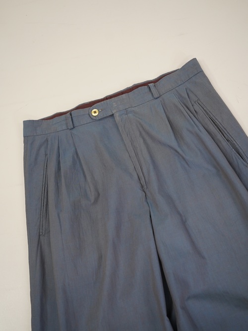 1980's~ Lindbergh Viscose Poly 玉蟲 2tuck slacks