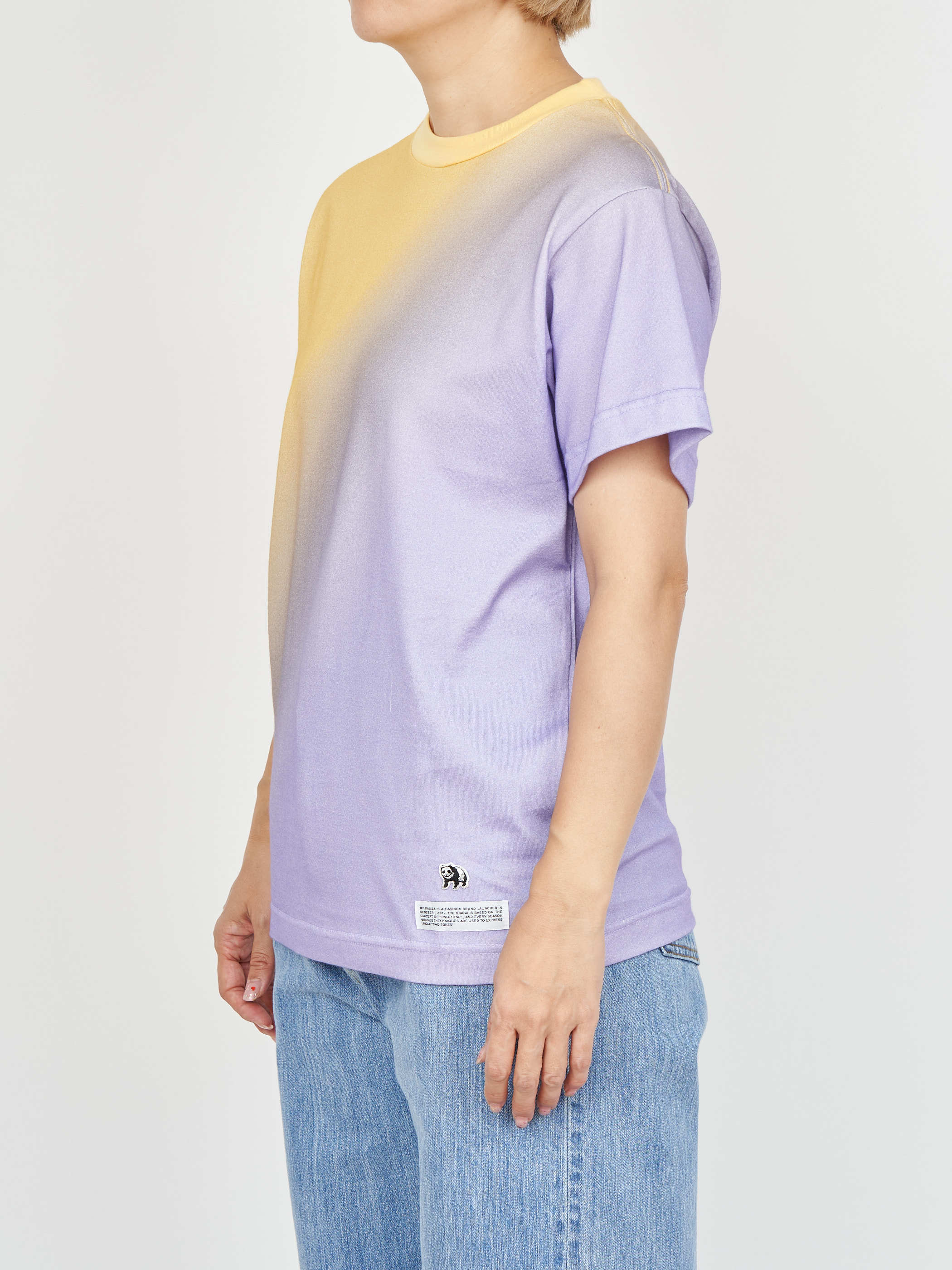 【受注商品】gradation t-shirt・YELLOW×LAVENDER