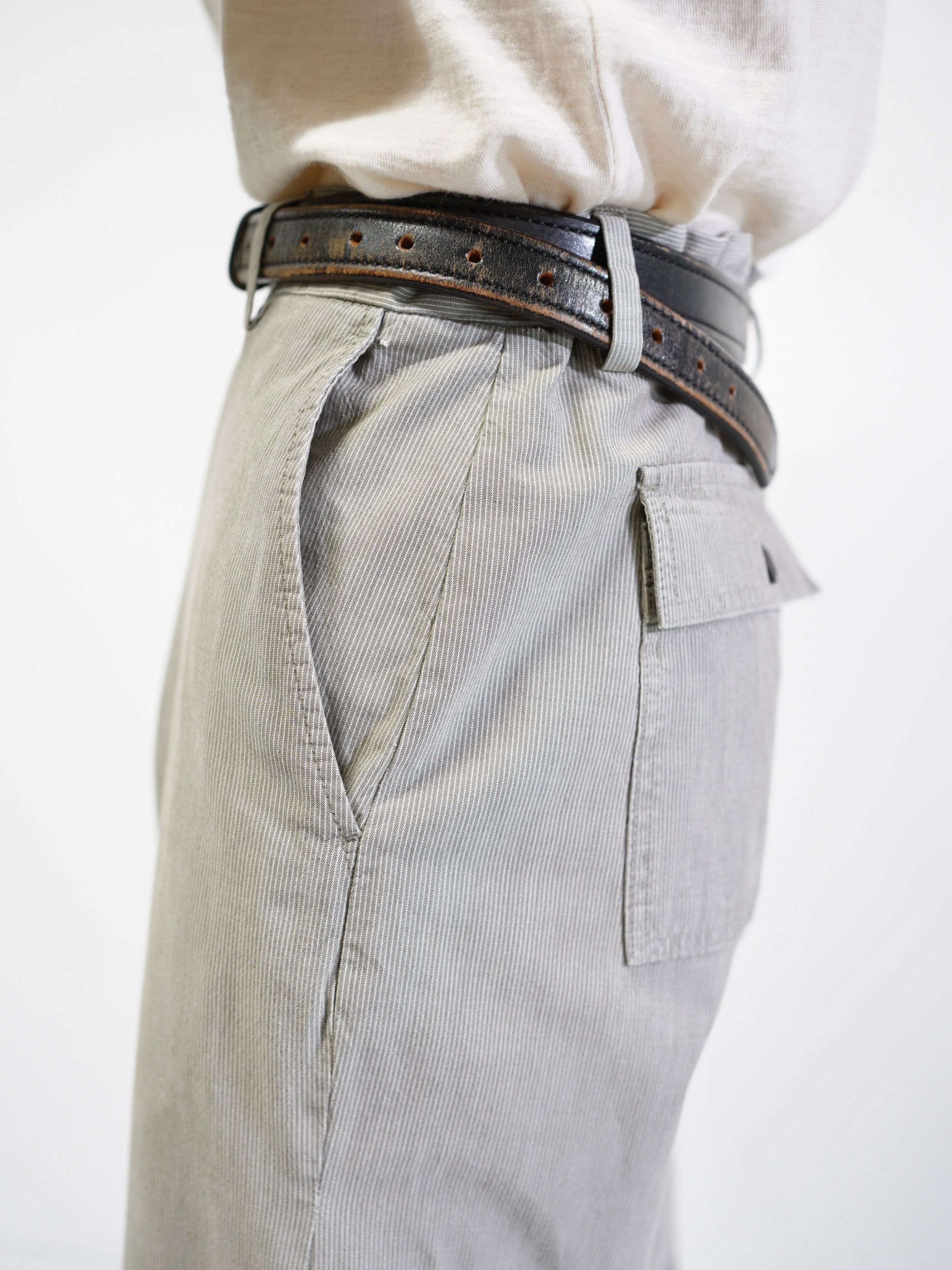 BANANA REPUBLIC Cotton stripe trousers / Made in Egypt