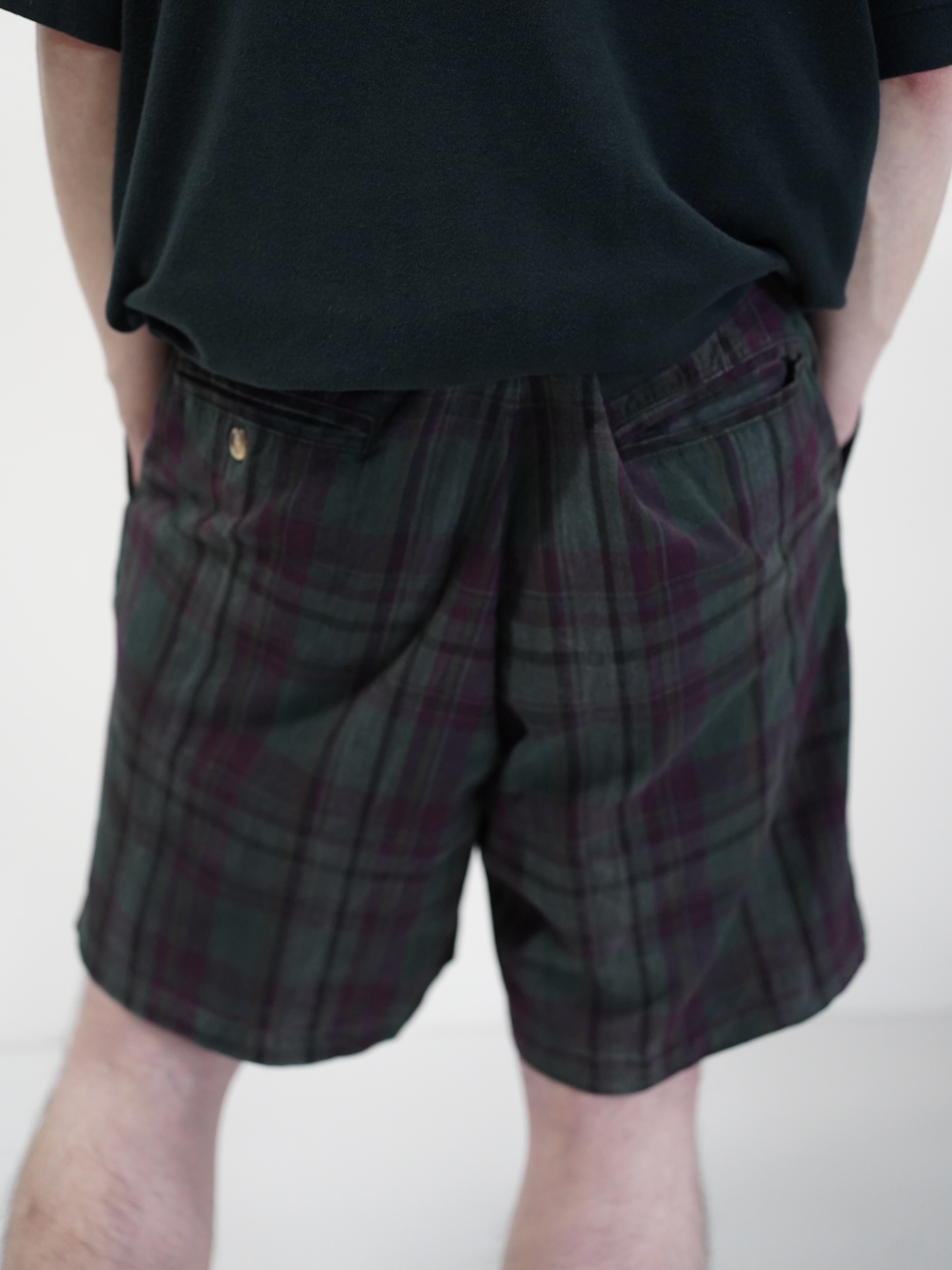 1990's THOMSON NATURALS Cotton 2tuck slacks shorts