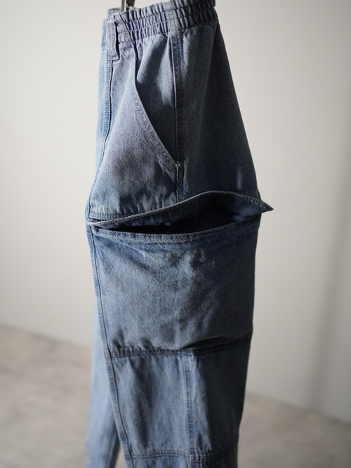 00's Designed seam cargo denim pants