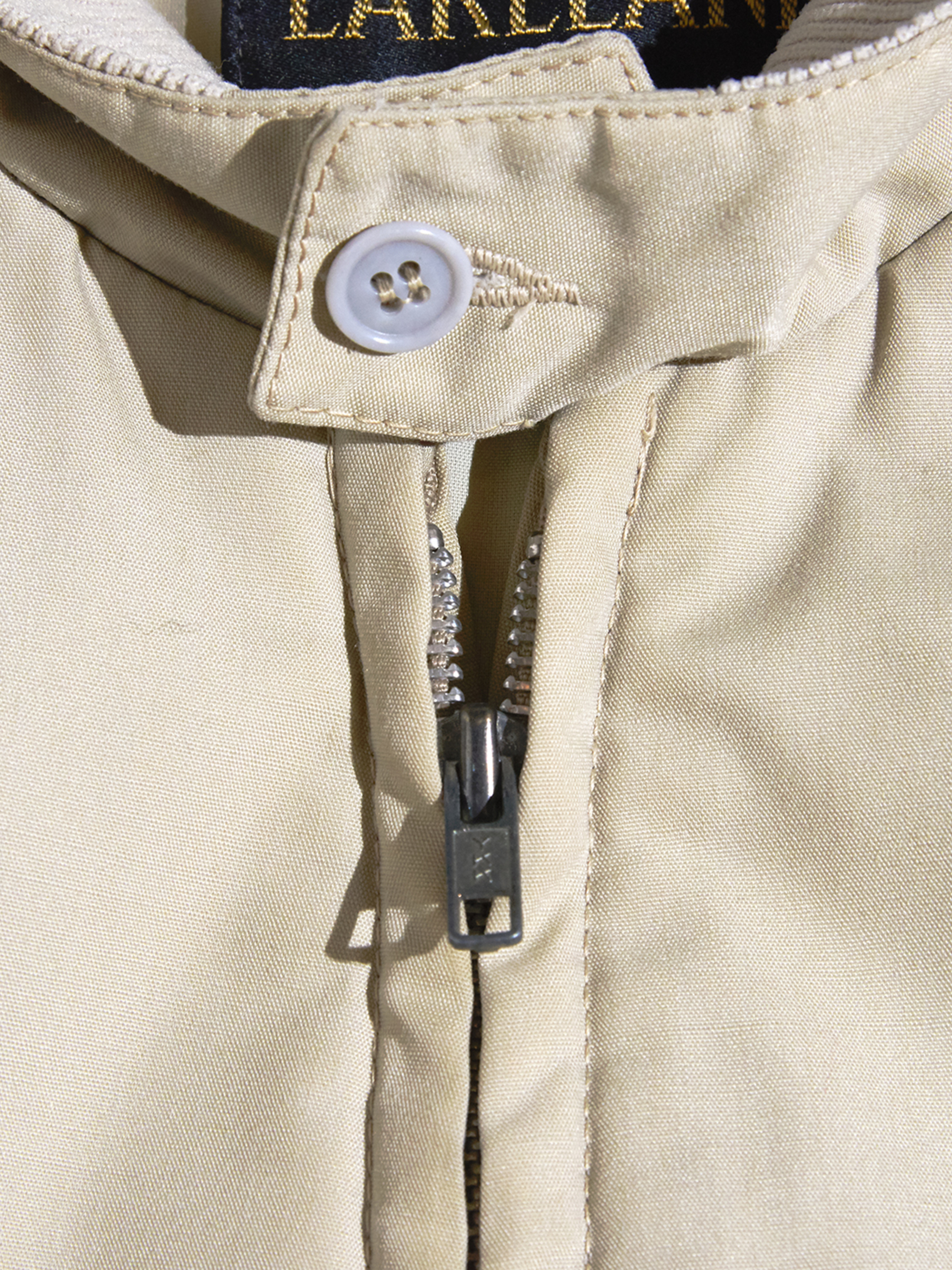 1970s "LAKELAND" zip up jacket -BEIGE-