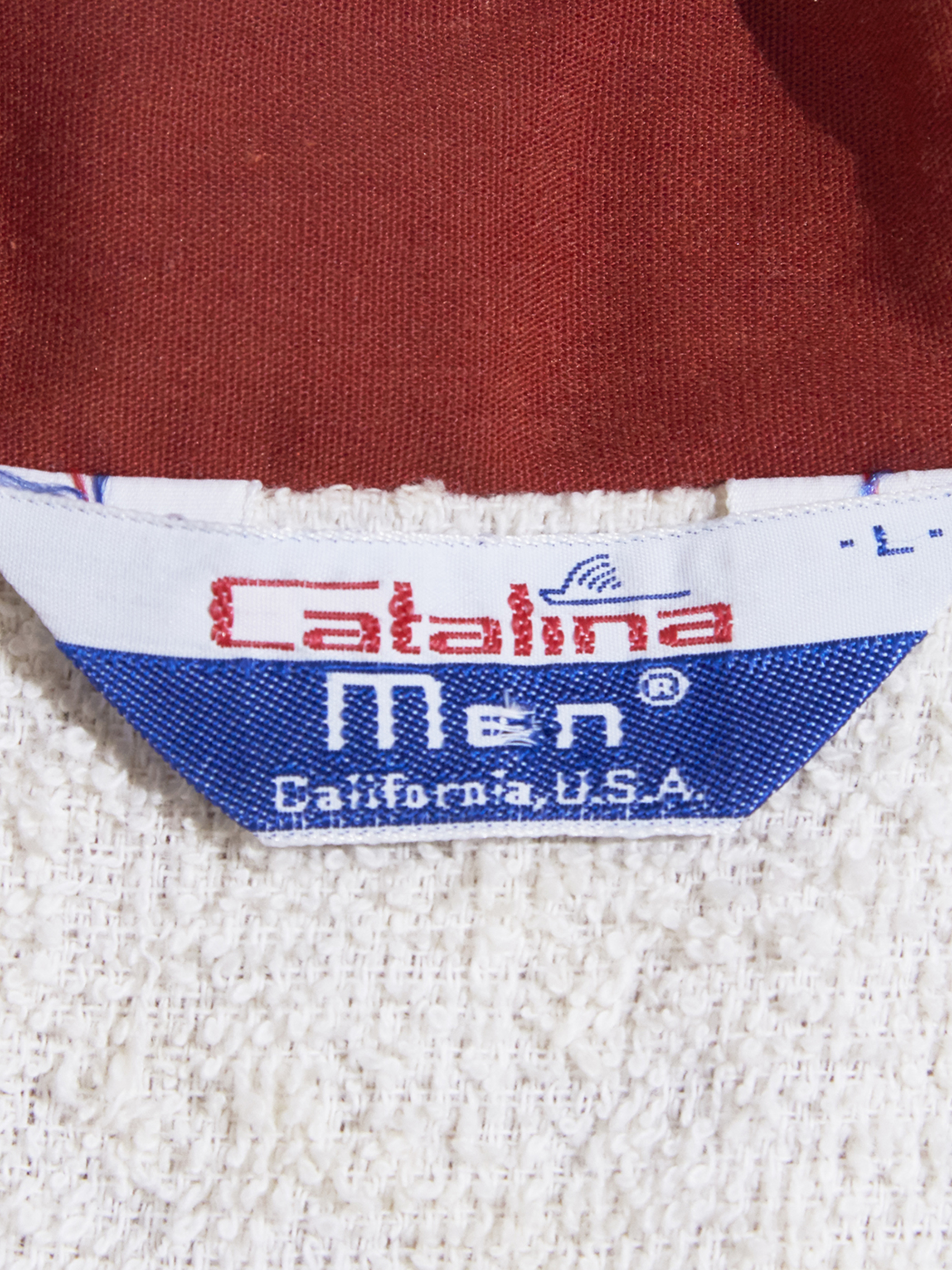 1970s "Catalina Men" pile lining beach shirt -RENGA-