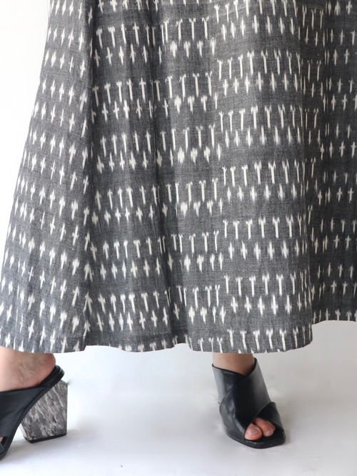 Pattern flare skirt