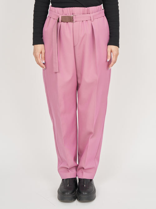 【受注商品】standard slacks pants・PINK×BROWN