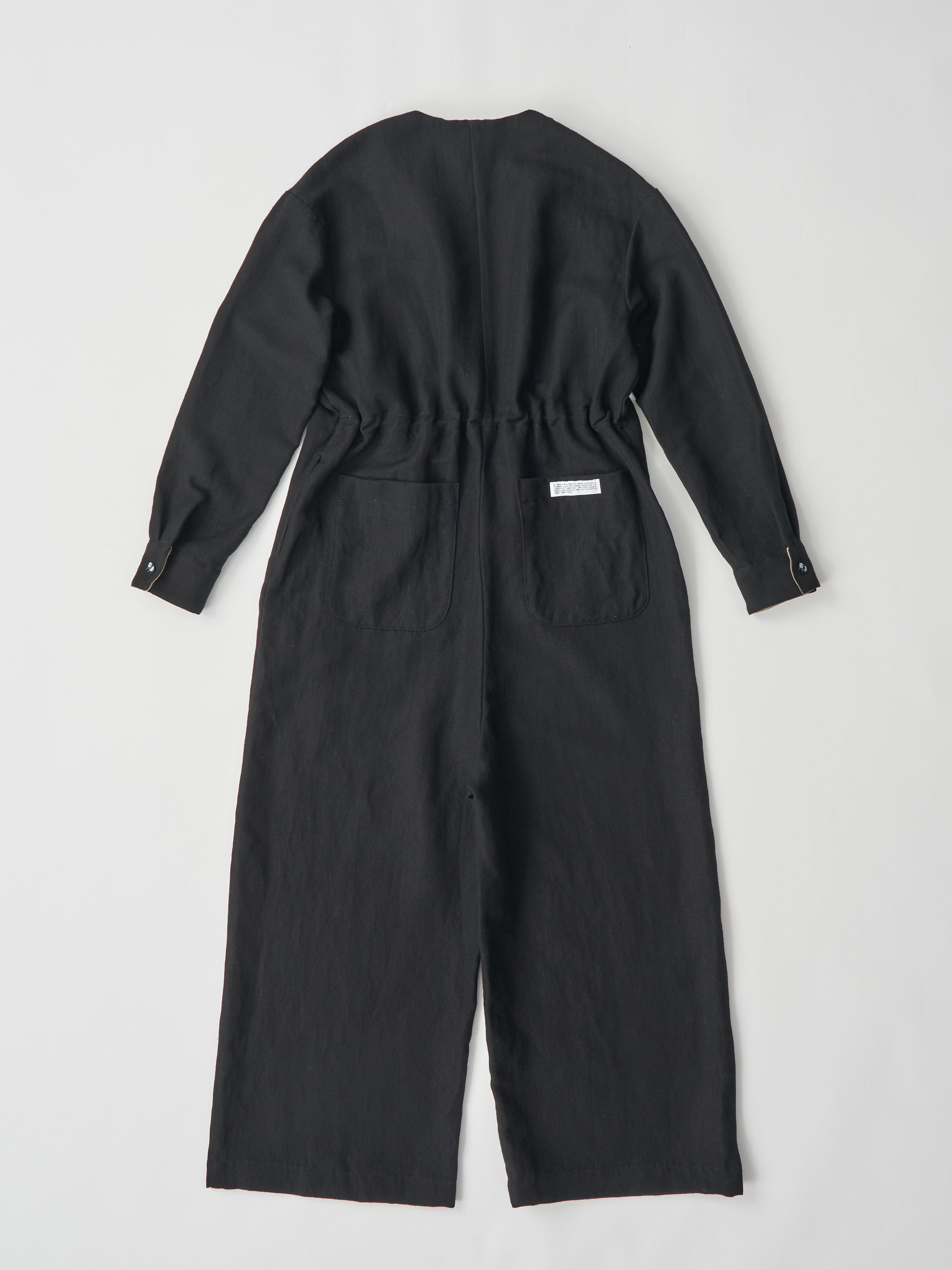 【受注商品】panda rompers・BLACK×BEIGE