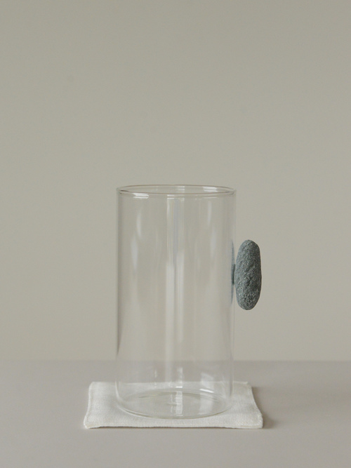floating stone / 石付きグラス L2