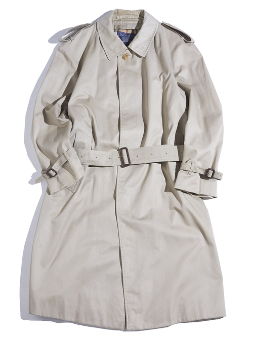 1990s "Burberrys" bal collar coat -BEIGE-