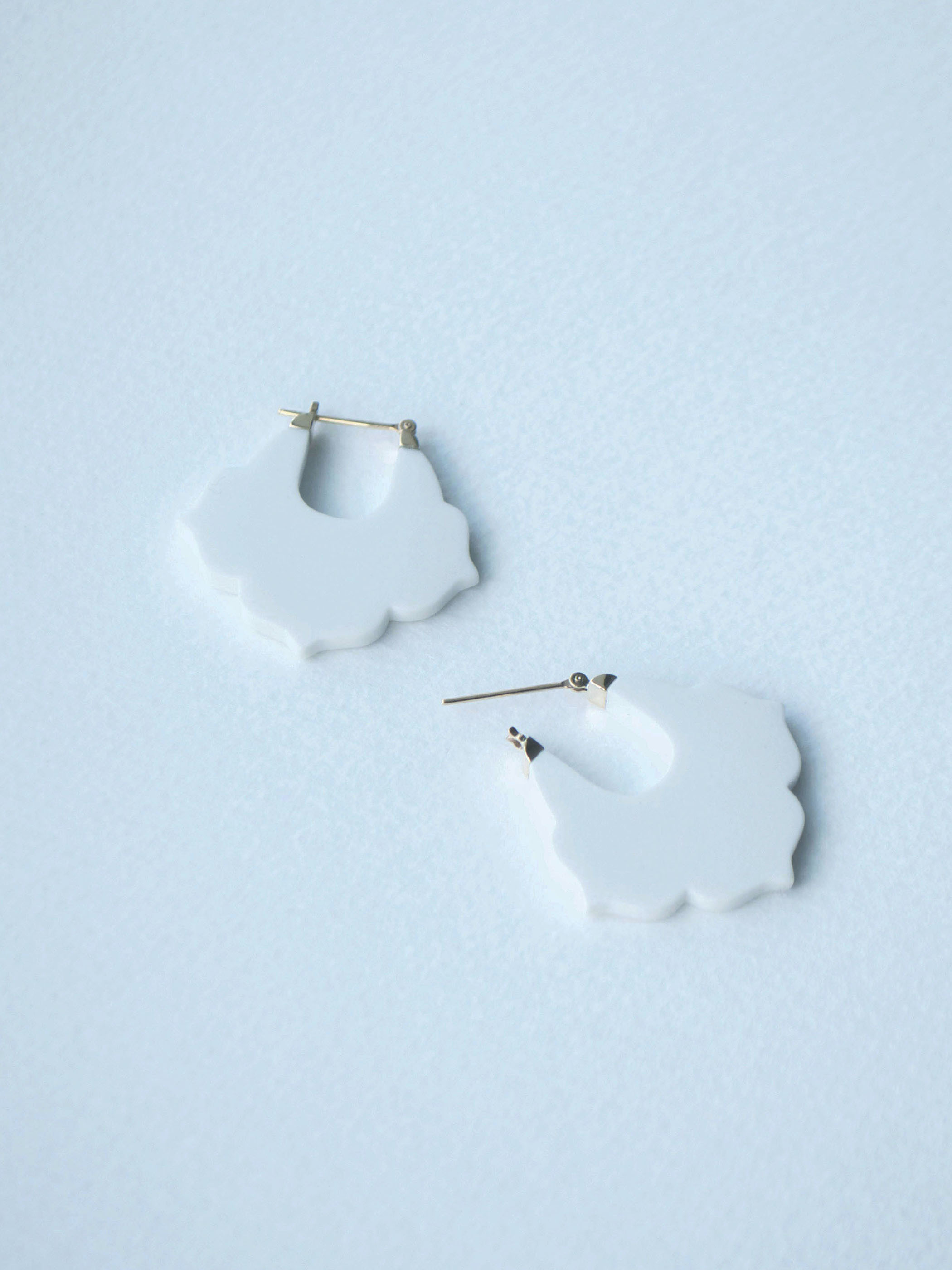 01 桔梗/Kikyou Earrings - White