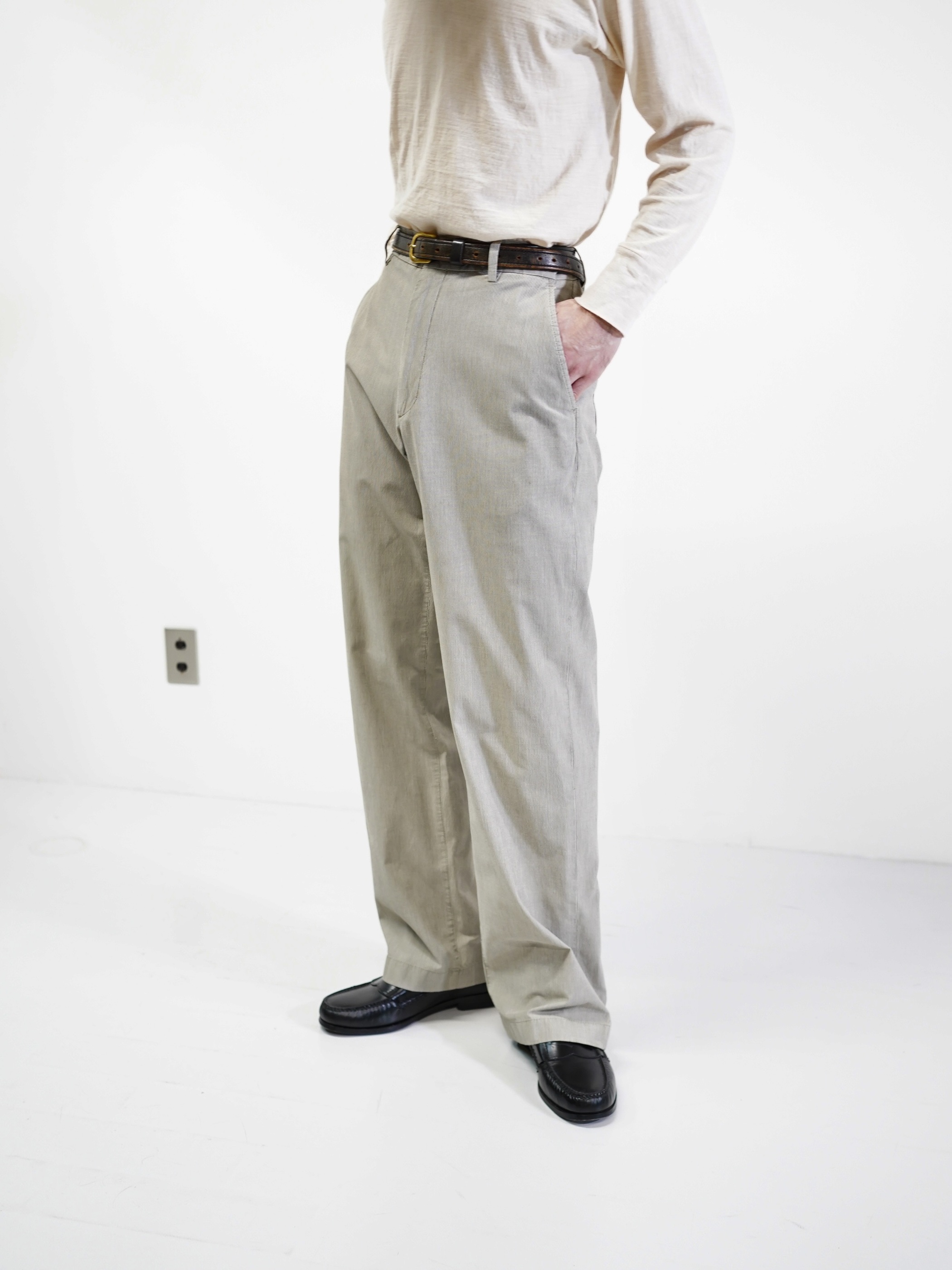 BANANA REPUBLIC Cotton stripe trousers / Made in Egypt