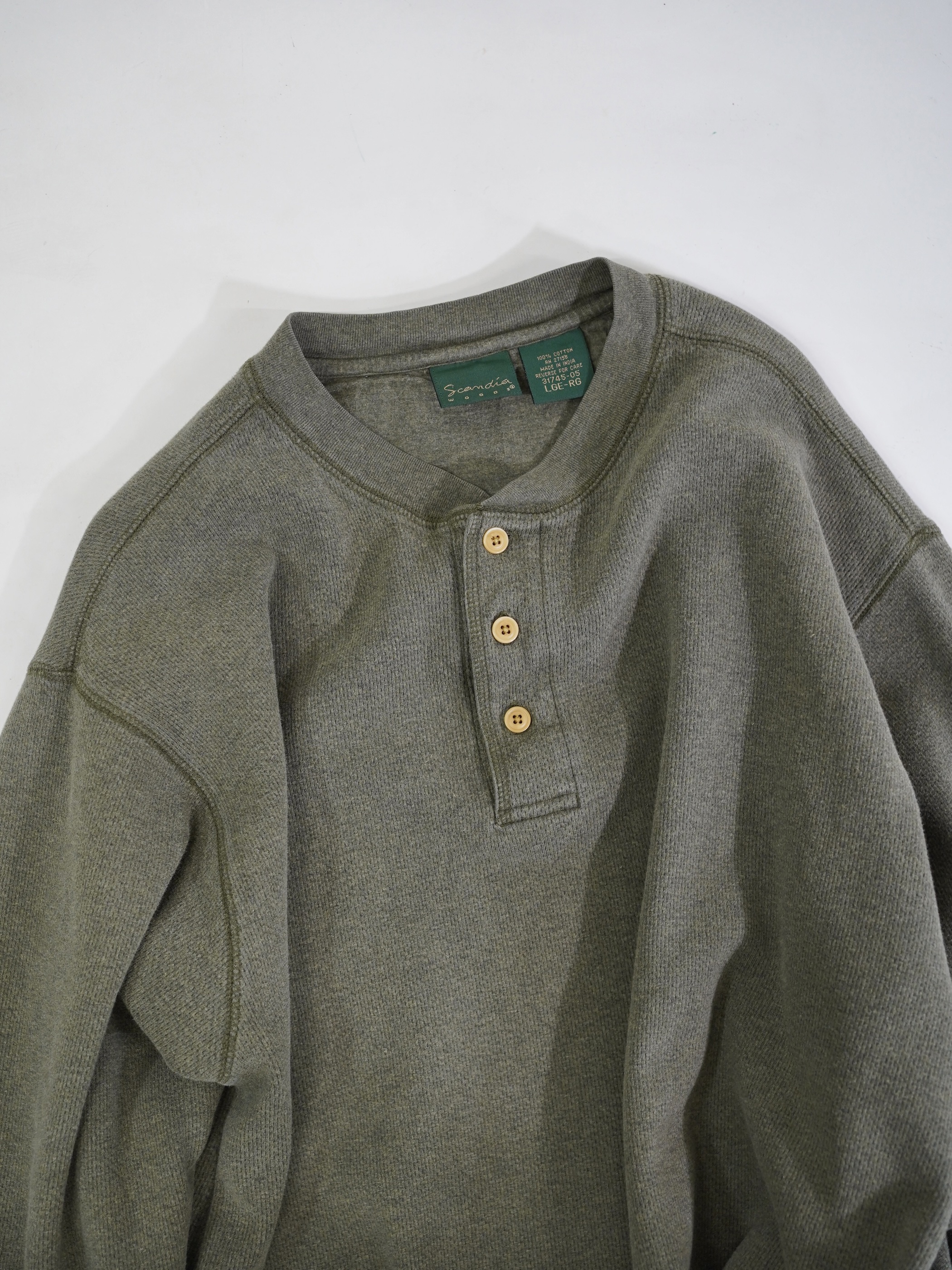 Scandia WOODS Cotton Henry-neck Thermal / Made in India