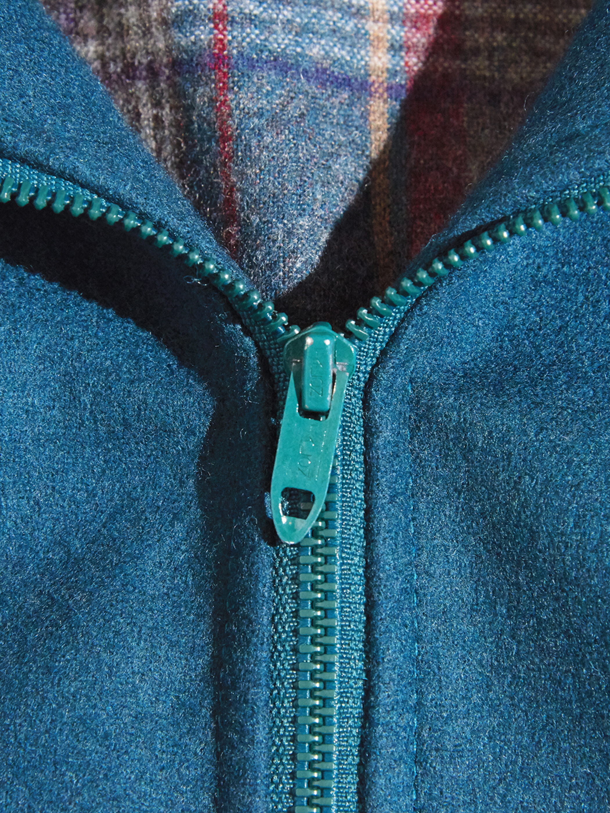 1970s "PENDLETON" wool zip up blouson -GREEN-