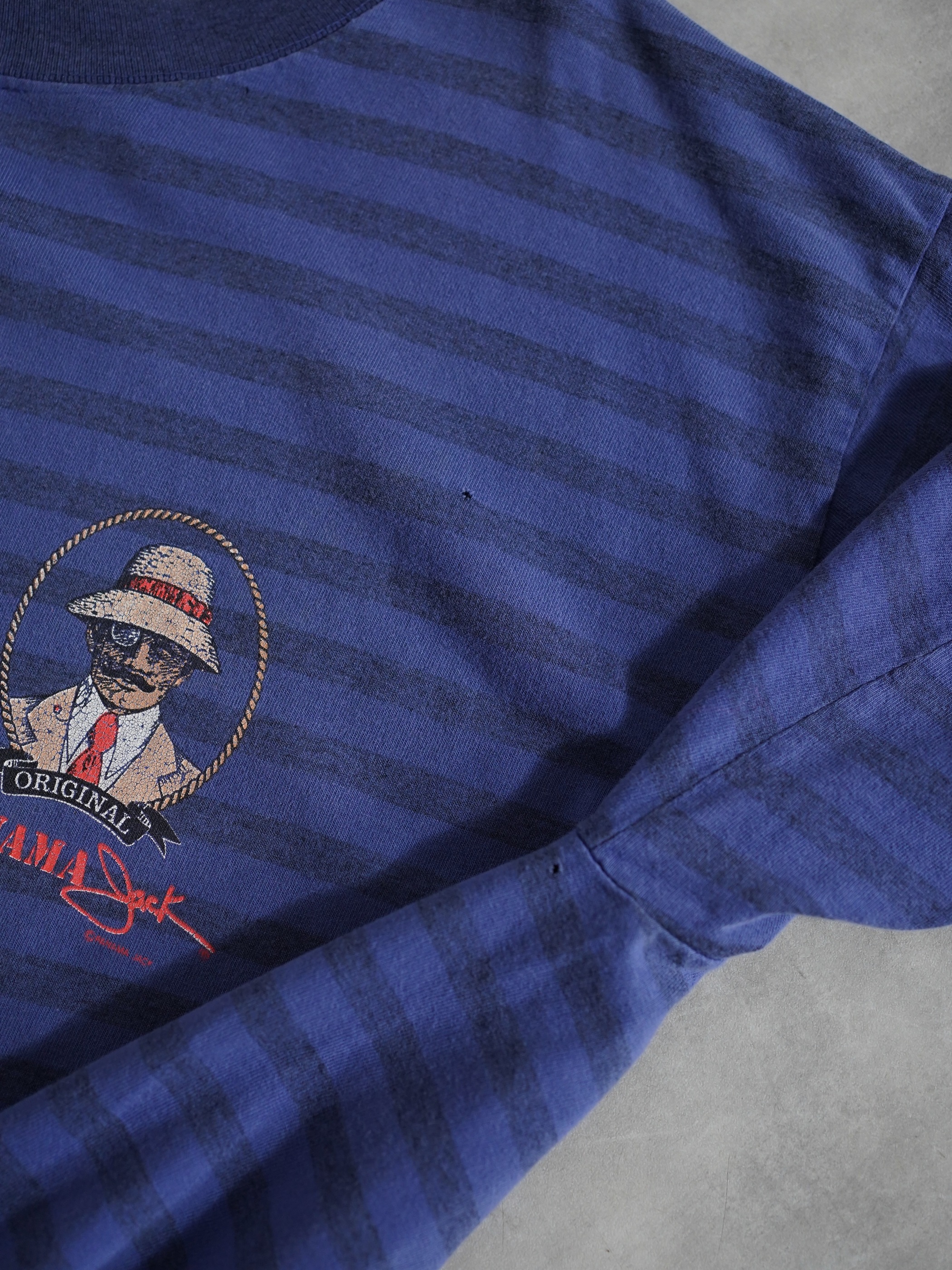 1990's PANAMA jack 染み込み Borde Tee / Made in USA