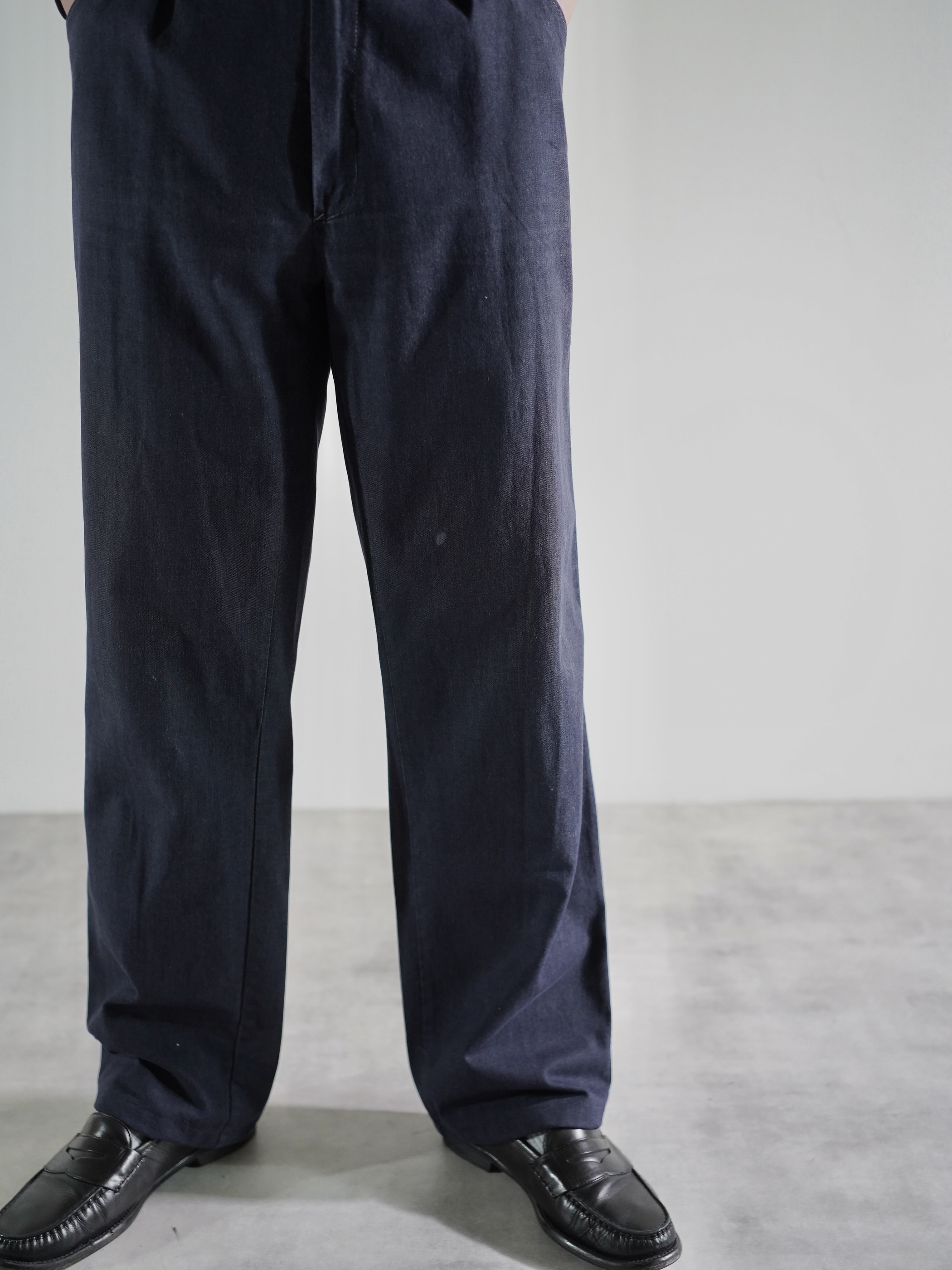1980's- Euro Vintage tuck Twill Work pants / Garment Dye