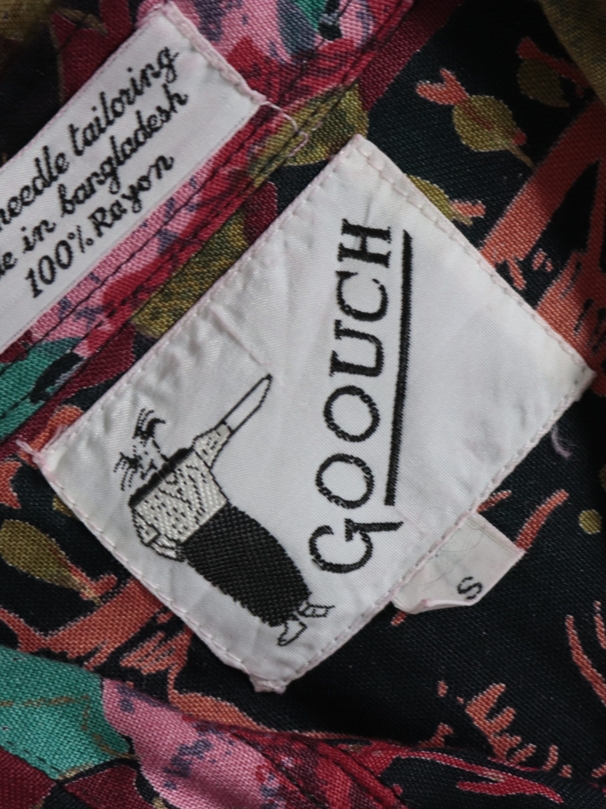 Dead stock 1980-90's GOOUCH Rayon Shirts
