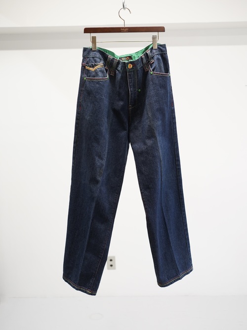 1990-00's Members Property Wide baggy Denim pants
