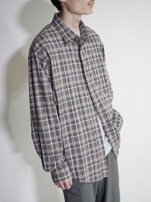 1990's Calvin Klein Cotton Elastane L/S check shirt