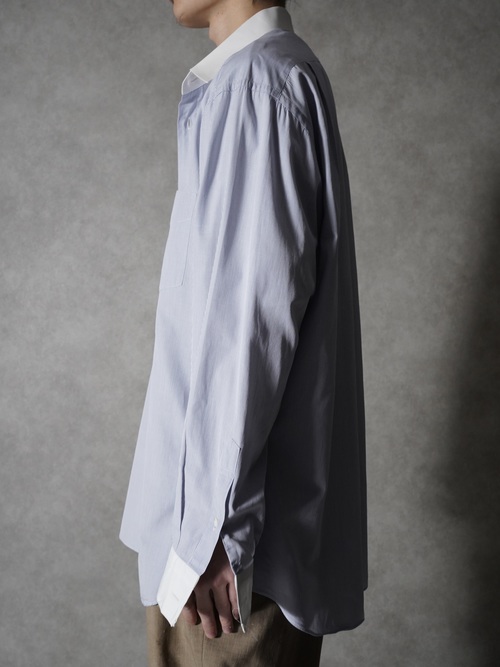 00's ASCOT CHANG Thomas Maison fabric Cleric Dress shirts / Made in Hong Kong